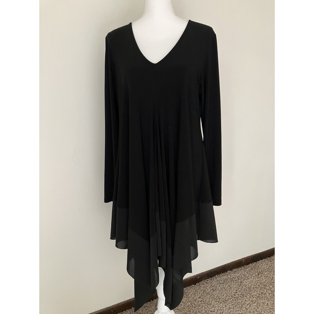 Joseph Ribkoff Asymmetrical Handkerchief Hem Tunic US Size 14